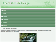 Tablet Screenshot of ithacawebsitedesign.com